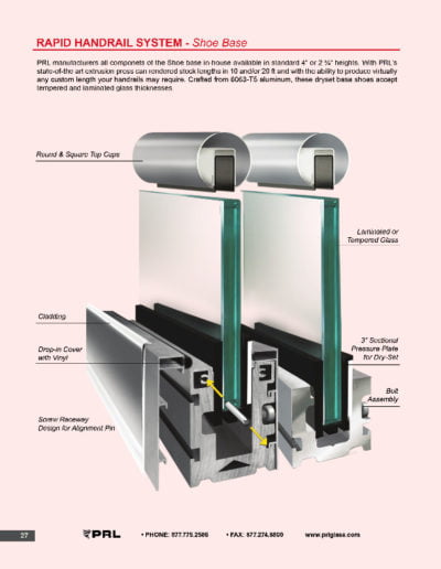 Rapid Handrail System - Shoe Base