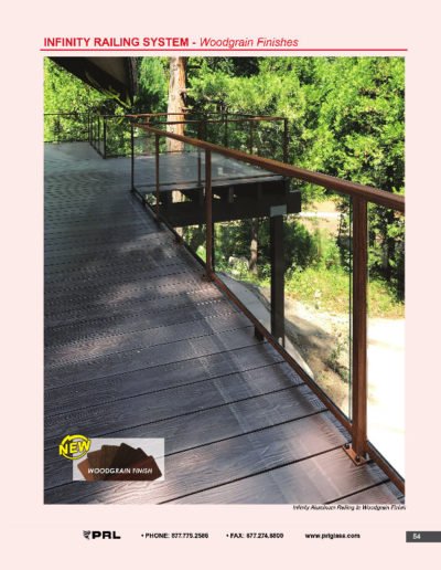 Infinity Aluminum Railing - Woodgrain Finshes