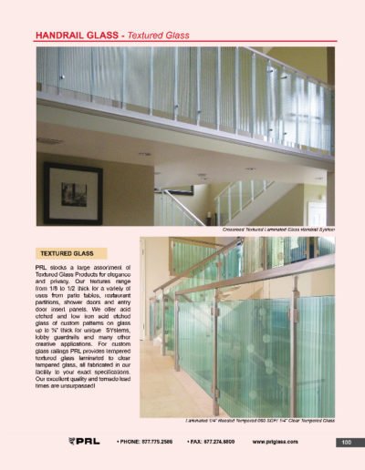 Handrail Glass - Textured Glass