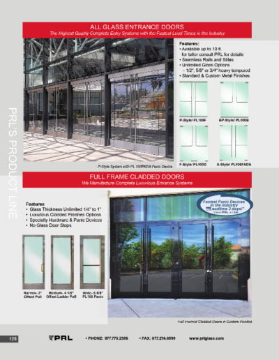 All Glass Entrance Doors