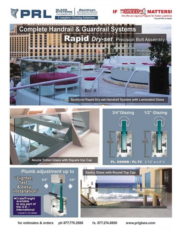 Dry Set Handrail Systems With No Special Tools or Cement Required